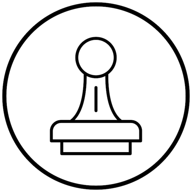 Estilo del icono del sello de diseño vectorial