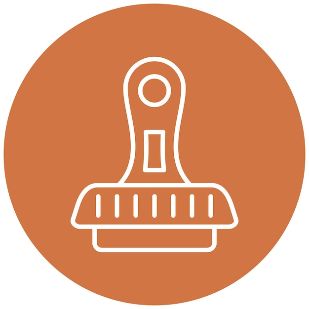 Estilo del icono del sello de diseño vectorial