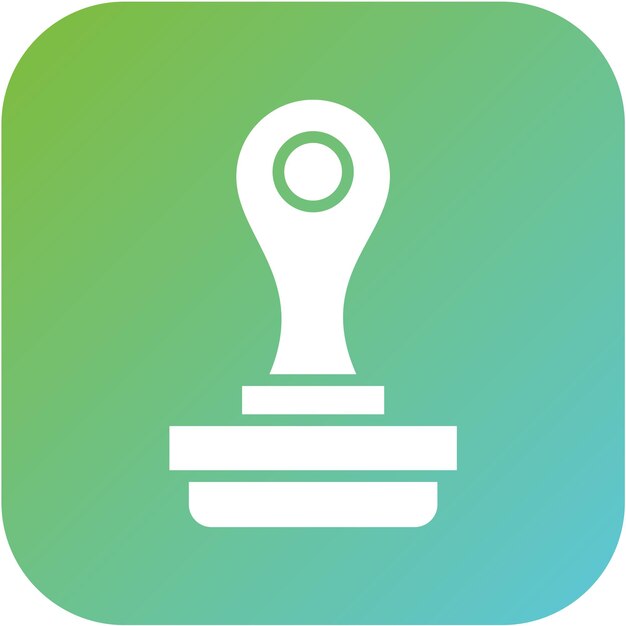 Estilo del icono del sello de diseño vectorial