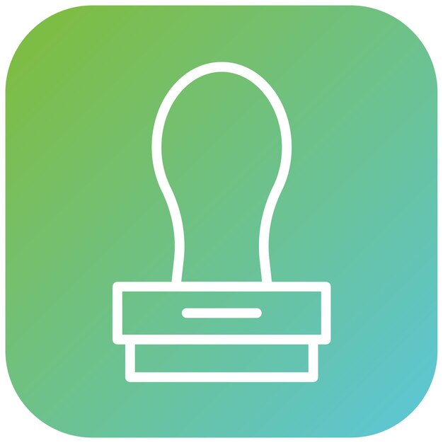 Estilo del icono del sello de diseño vectorial