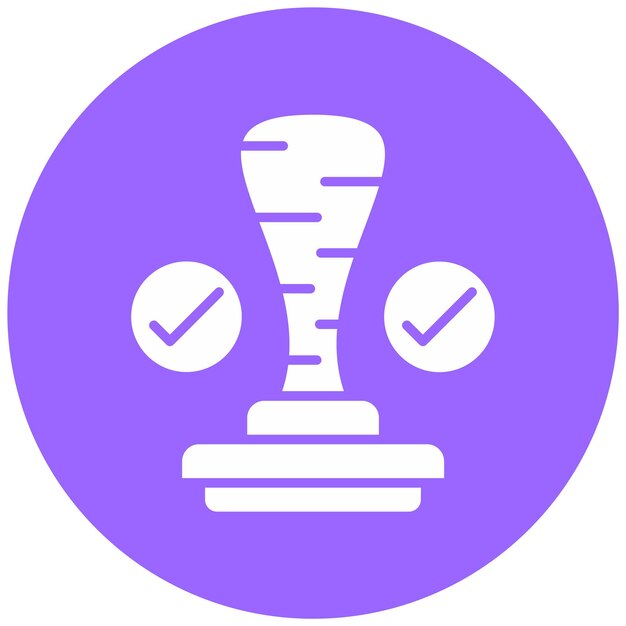 Estilo del icono del sello de diseño vectorial