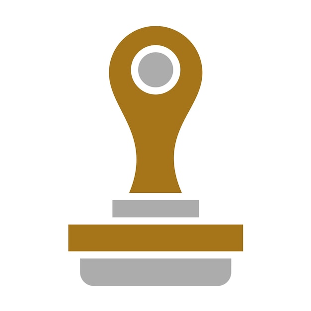 Estilo del icono del sello de diseño vectorial