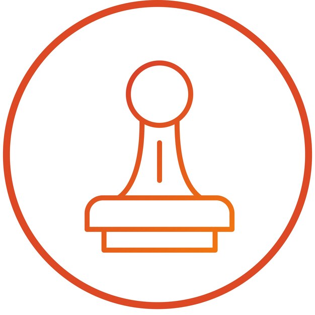 Estilo del icono del sello de diseño vectorial