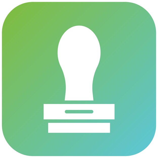 Estilo del icono del sello de diseño vectorial