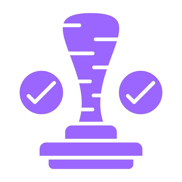 Estilo del icono del sello de diseño vectorial