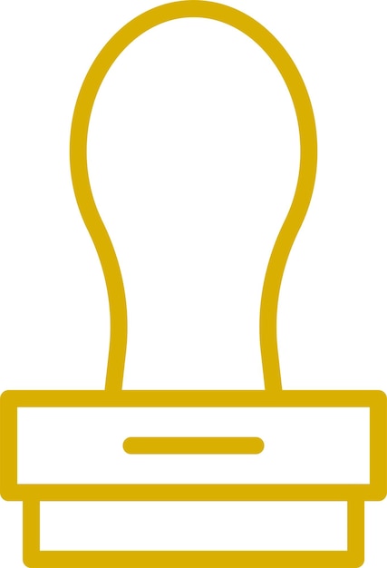 Estilo del icono del sello de diseño vectorial