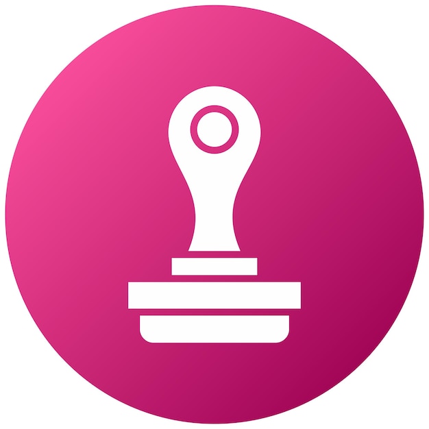 Estilo del icono del sello de diseño vectorial