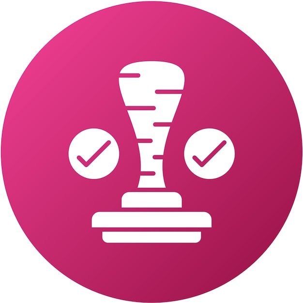 Estilo del icono del sello de diseño vectorial