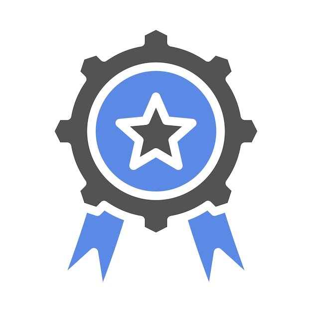 Estilo del icono del sello de garantía del diseño vectorial