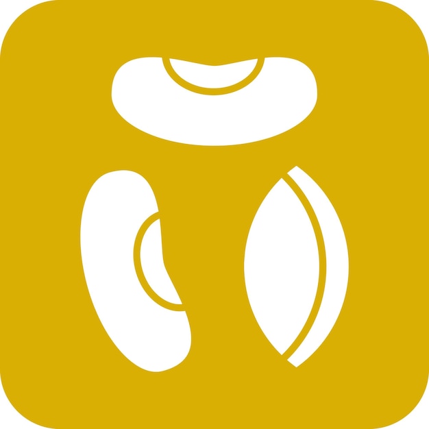 Estilo del icono de las semillas de diseño vectorial