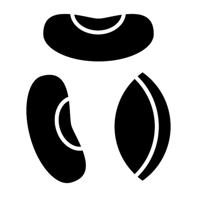 Estilo del icono de las semillas de diseño vectorial