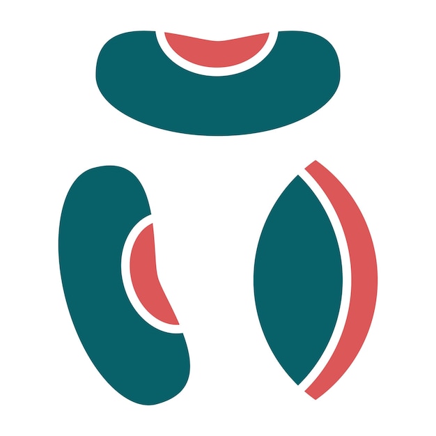 Estilo del icono de las semillas de diseño vectorial