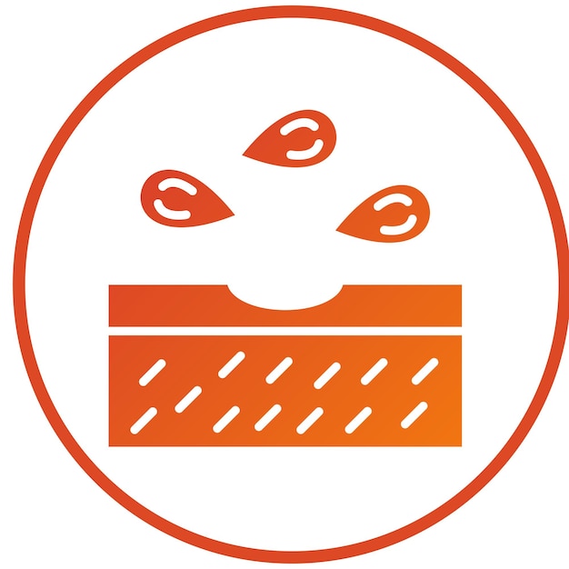Estilo del icono de las semillas de diseño vectorial