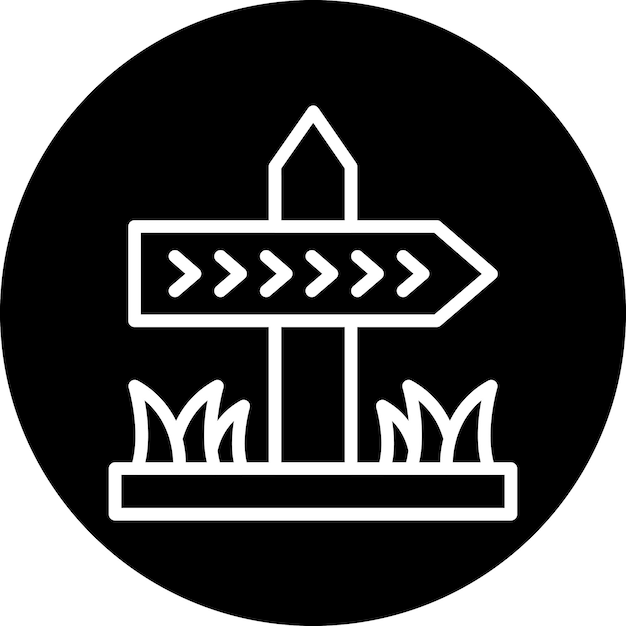 Estilo de icono de señalización de diseño vectorial