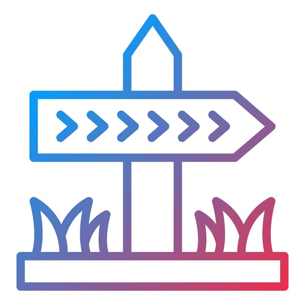 Estilo de icono de señalización de diseño vectorial