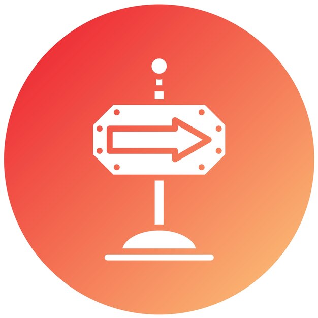 Estilo de icono de señalización de diseño vectorial