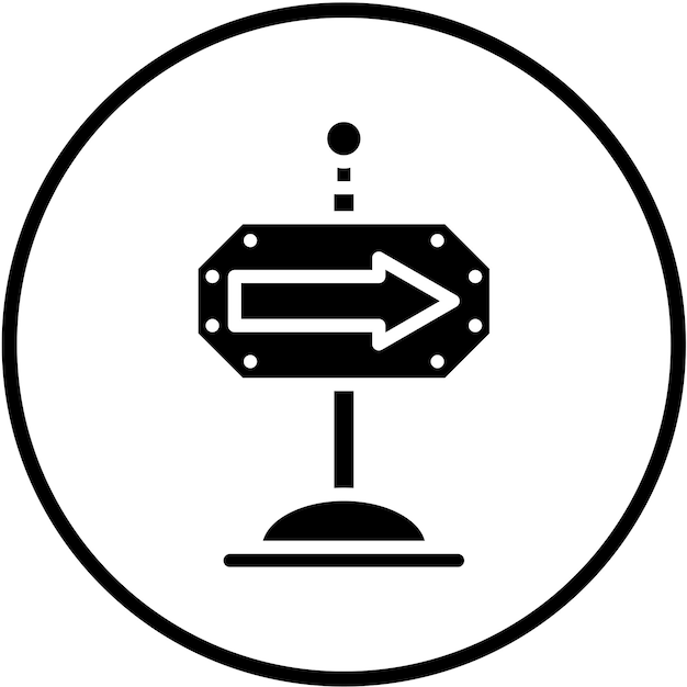 Estilo de icono de señalización de diseño vectorial