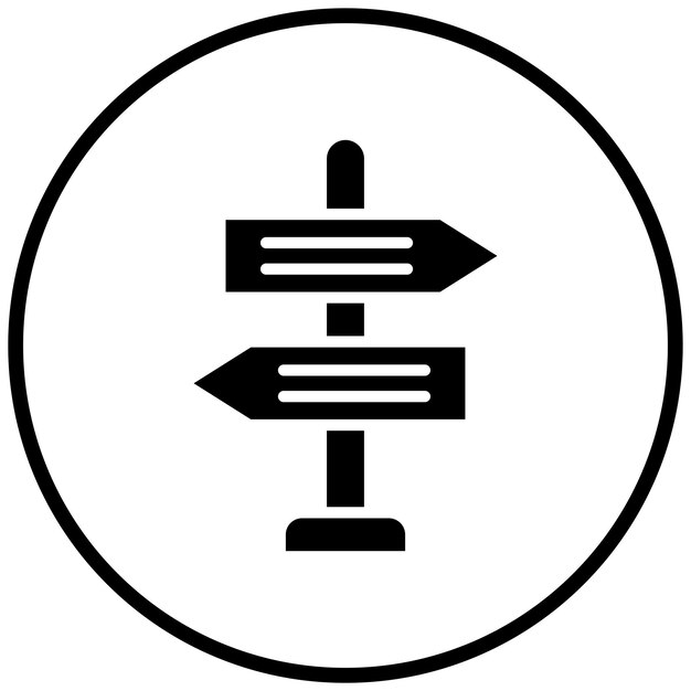 Estilo de icono de señalización de diseño vectorial