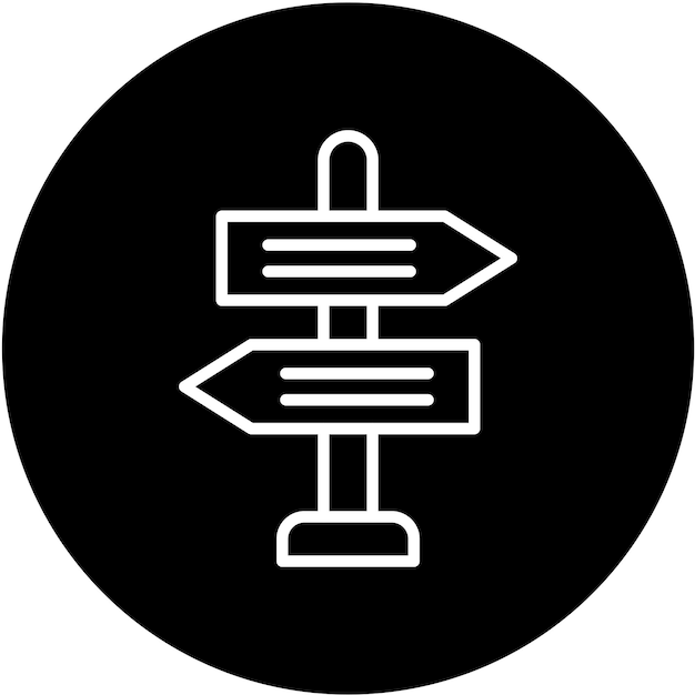 Estilo de icono de señalización de diseño vectorial