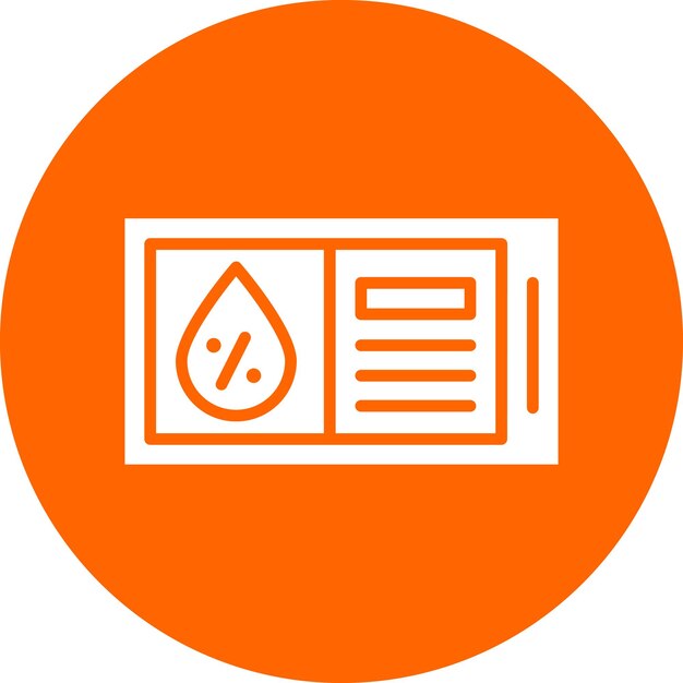 Estilo del icono del sensor de humedad de diseño vectorial