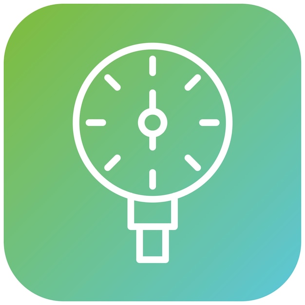 Estilo del icono del sensor de presión de los neumáticos de diseño vectorial
