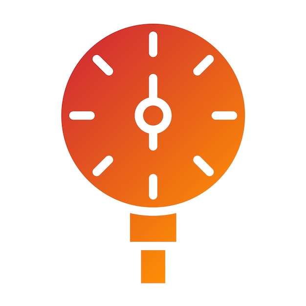 Estilo del icono del sensor de presión de los neumáticos de diseño vectorial