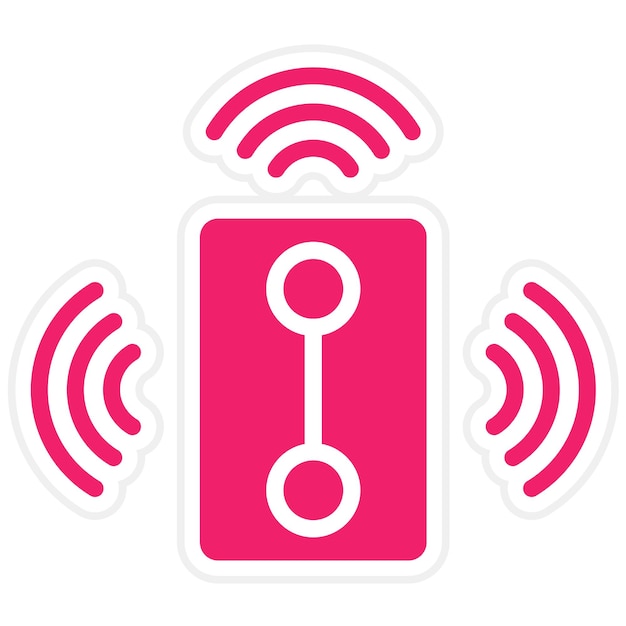 Estilo del icono de los sensores de diseño vectorial