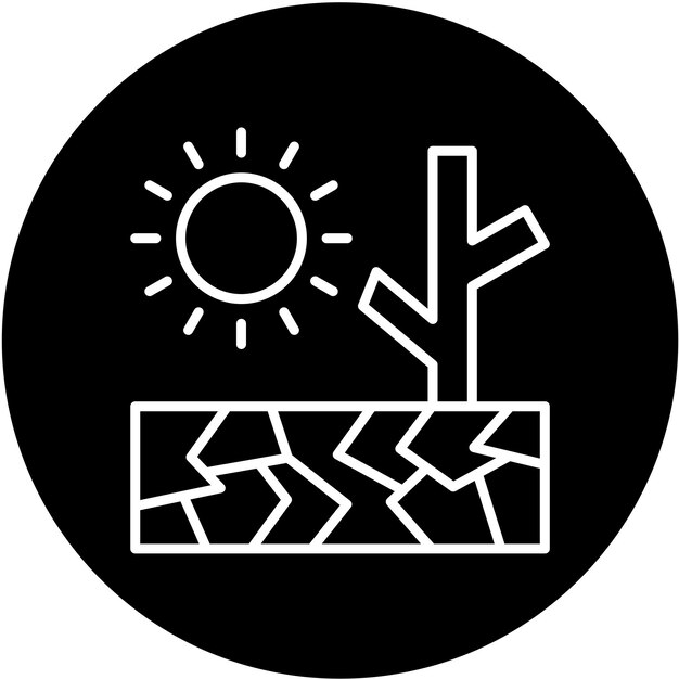 Estilo del icono de la sequía