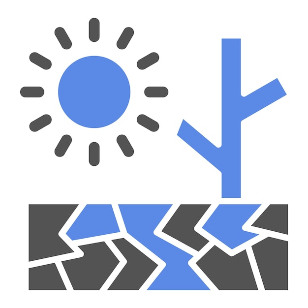 Estilo del icono de la sequía