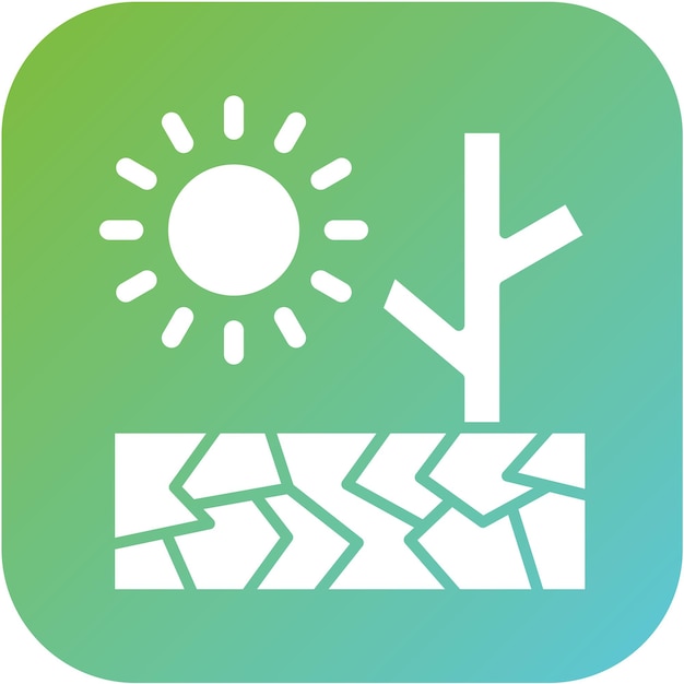Estilo del icono de la sequía