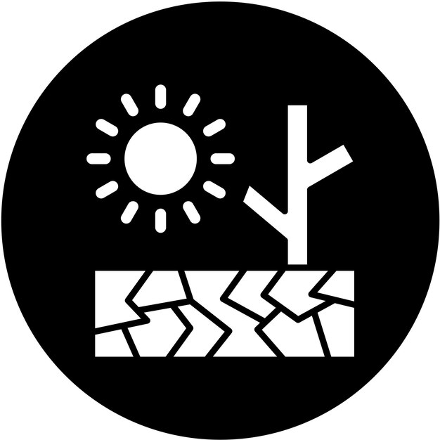 Estilo del icono de la sequía