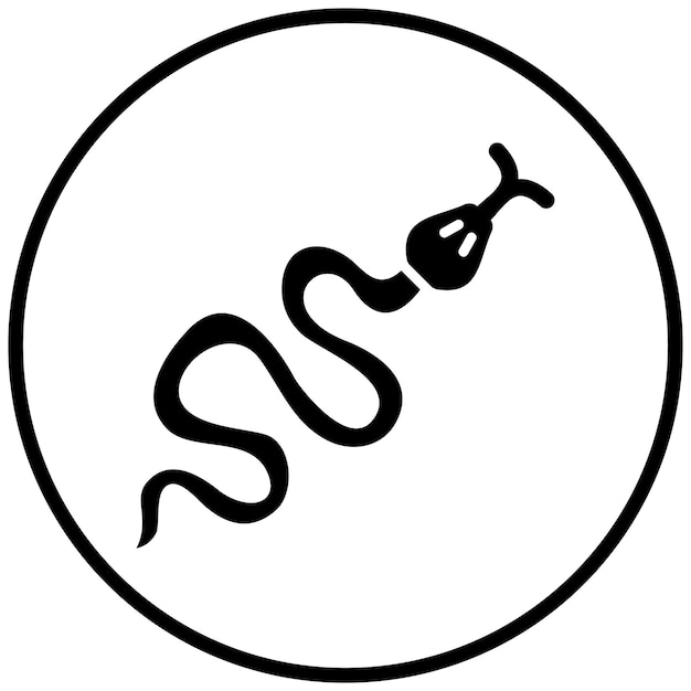 Estilo del icono de la serpiente