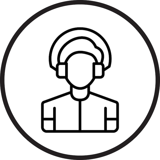 Estilo de icono de servicio al cliente de diseño vectorial