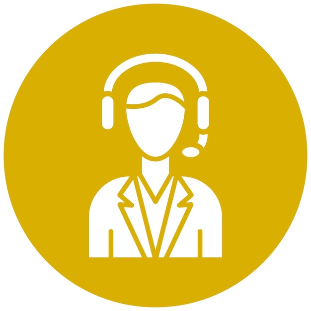 Estilo de icono de servicio al cliente de diseño vectorial