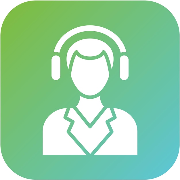 Estilo de icono de servicio al cliente de diseño vectorial