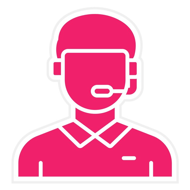 Estilo de icono de servicio al cliente de diseño vectorial
