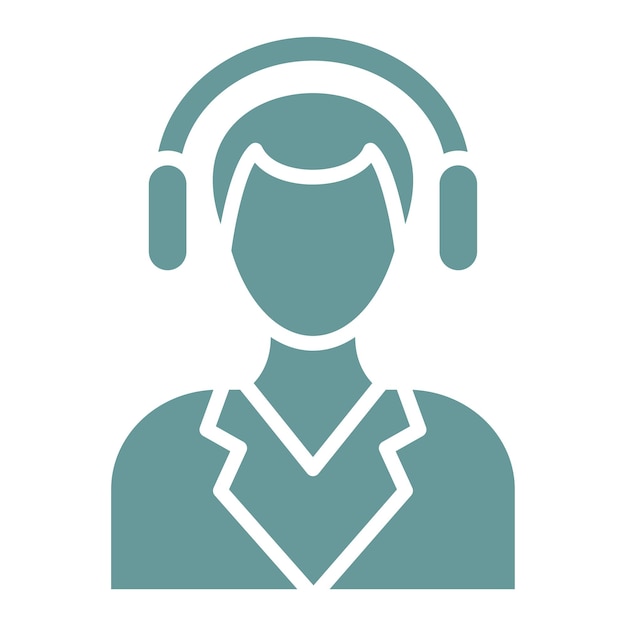 Estilo de icono de servicio al cliente de diseño vectorial
