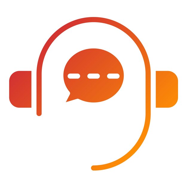 Estilo de icono de servicio al cliente de diseño vectorial
