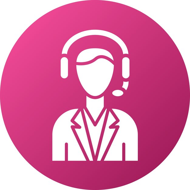 Estilo de icono de servicio al cliente de diseño vectorial