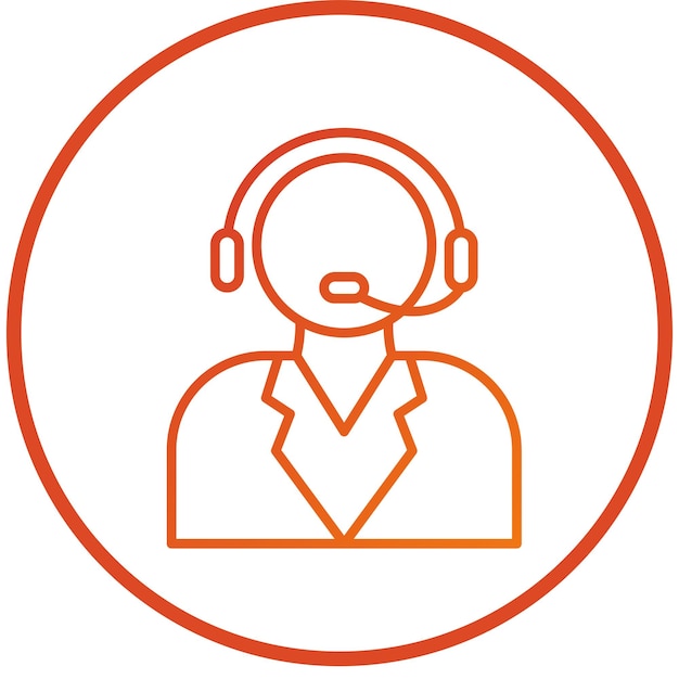 Estilo del icono de servicio al cliente