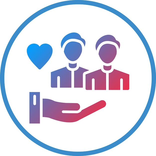 Estilo de icono de servicio comunitario de diseño vectorial