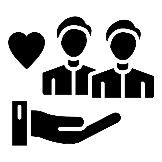 Estilo de icono de servicio comunitario de diseño vectorial