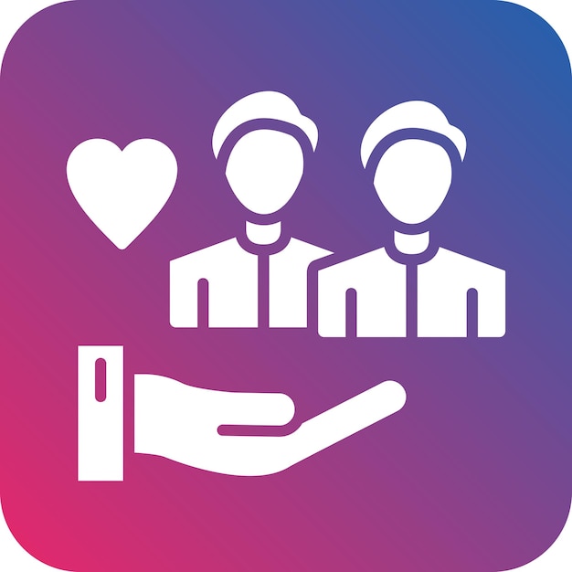 Estilo de icono de servicio comunitario de diseño vectorial