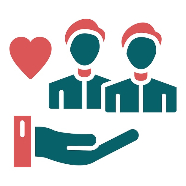 Estilo de icono de servicio comunitario de diseño vectorial
