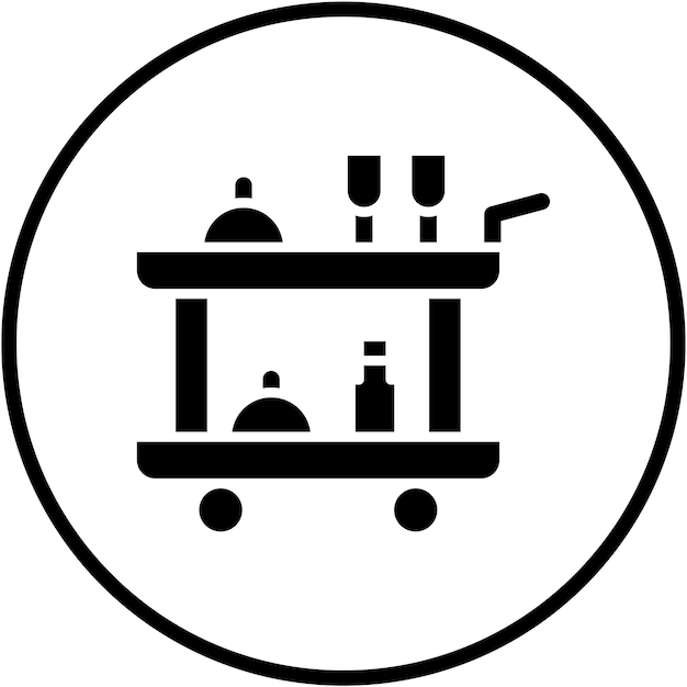 Estilo de icono de servicio de diseño vectorial de la sala