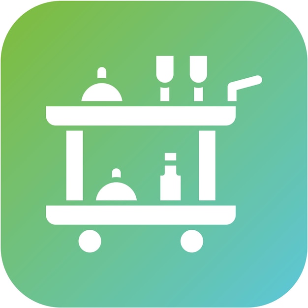 Estilo de icono de servicio de diseño vectorial de la sala