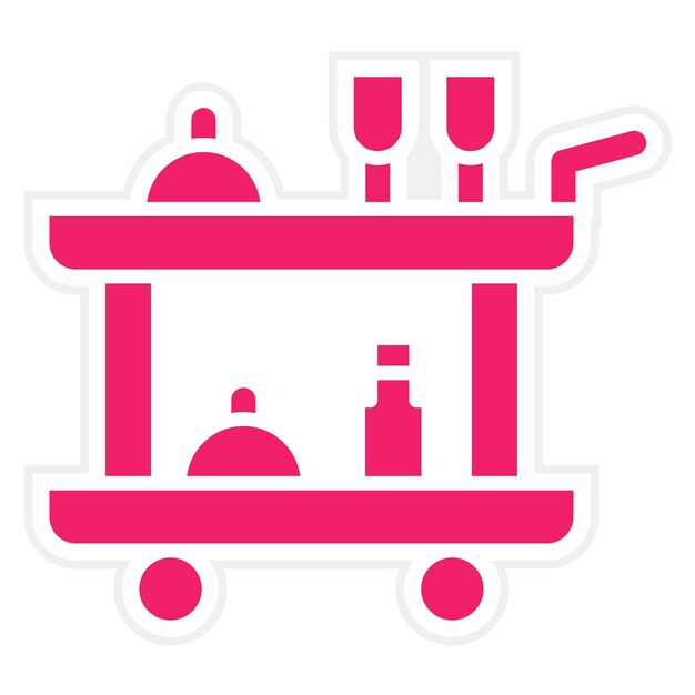 Estilo de icono de servicio de diseño vectorial de la sala