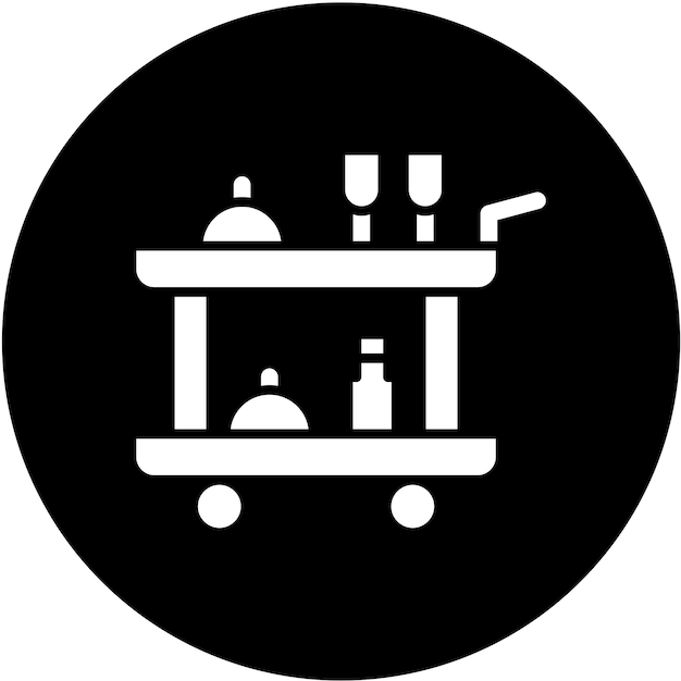 Estilo de icono de servicio de diseño vectorial de la sala