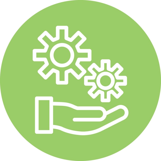 Estilo del icono del servicio de diseño vectorial