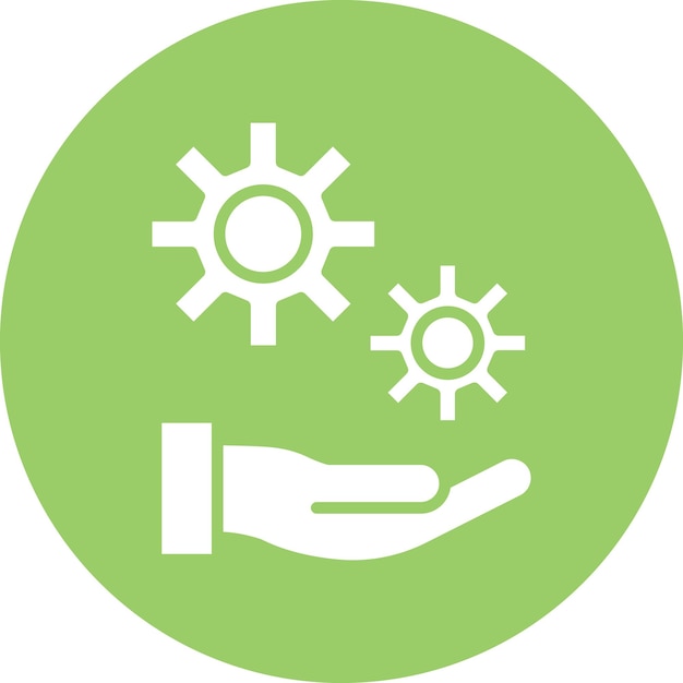 Estilo de icono del servicio de diseño vectorial
